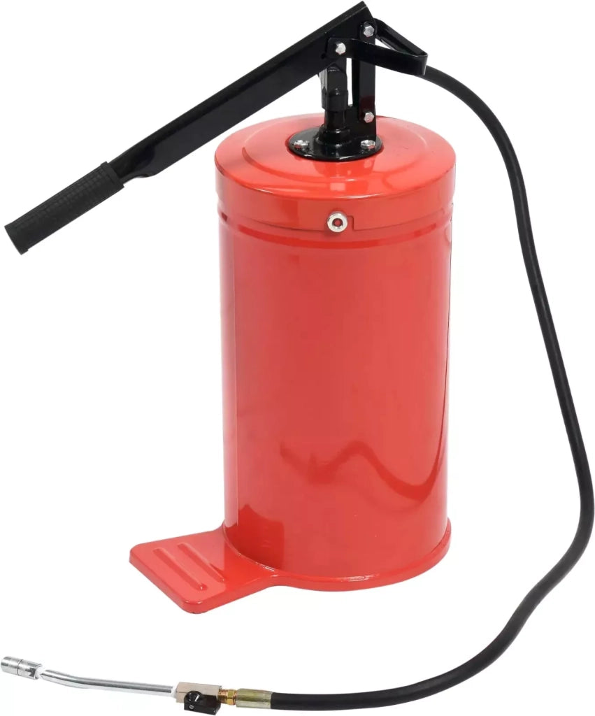INGRASSATORE A BARILE POMPA PER GRASSO 8 KG CON TESTINA E TUBO FLESSIBILE