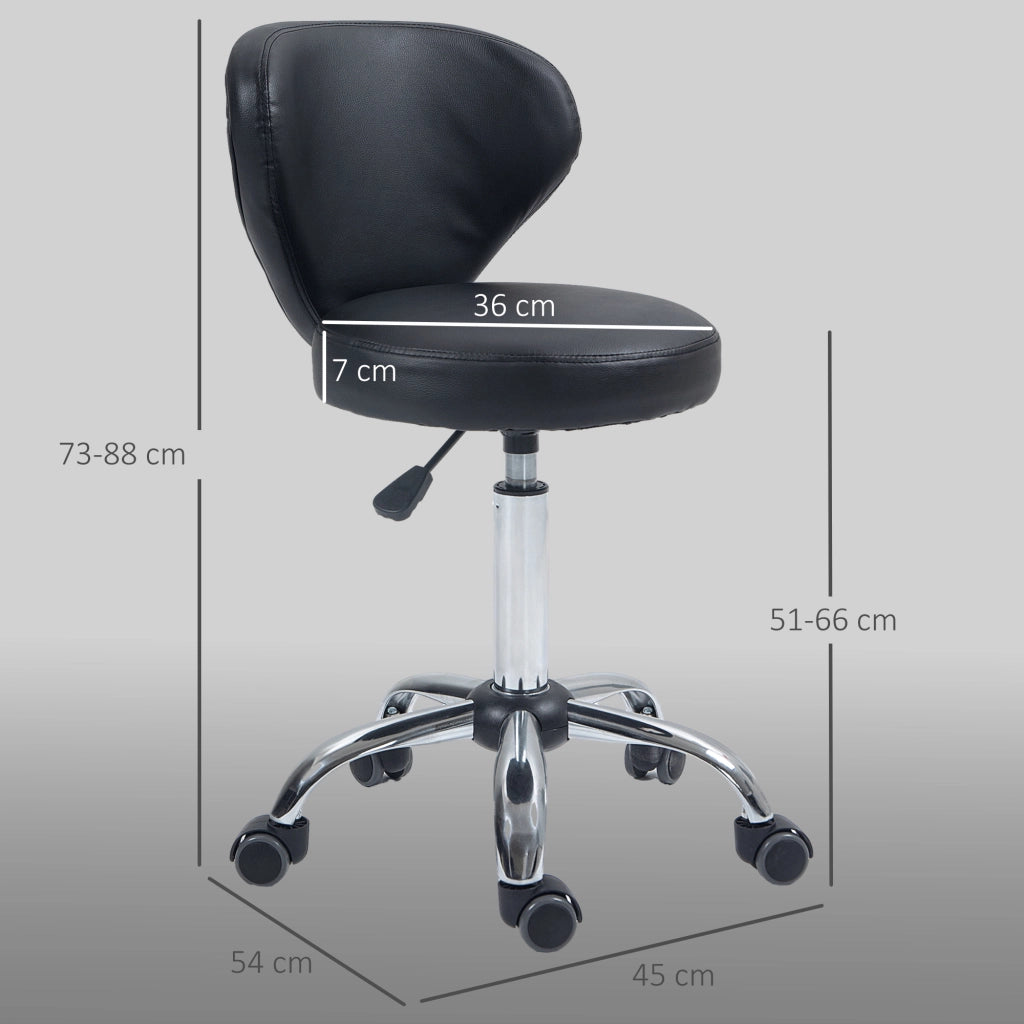 Pouf soggiorno ¨C Xylo ¨C similpelle nero altezza regolabile portata 120kg struttura metallo
