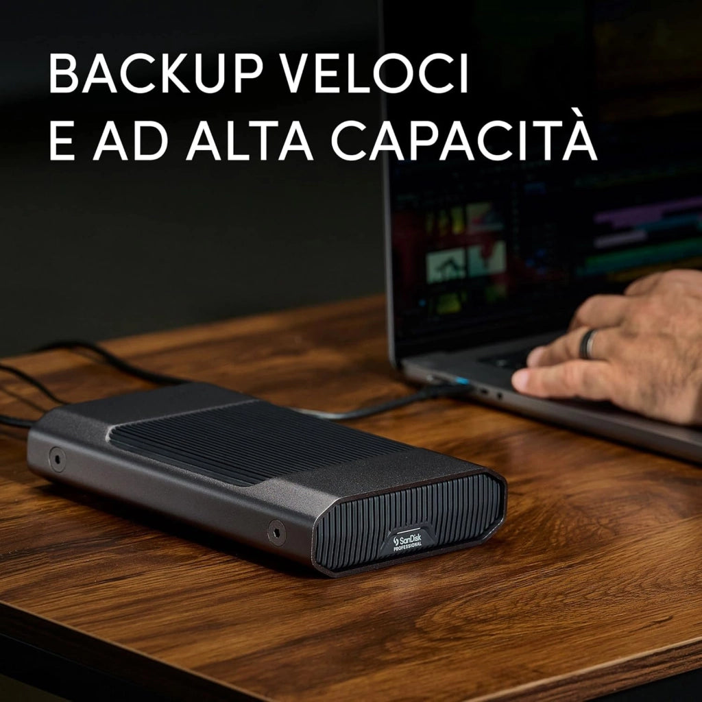 SanDisk Professional 12 TB G-DRIVE - Hard disk desktop di classe enterprise, fino a 250 MB/s USB-C (5 Gbps), USB 3.2 Gen 1