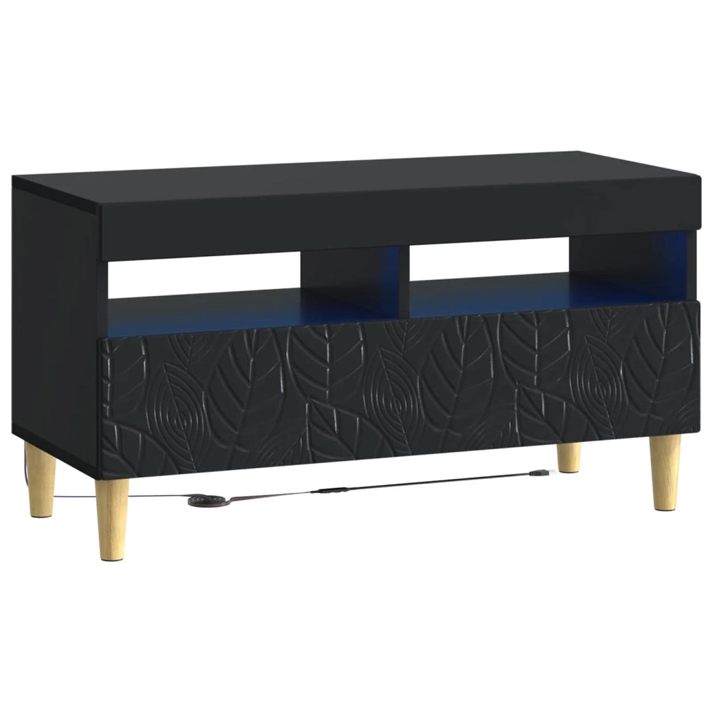 Mobile TV LED a 5 pezzi Nero Legno ingegnerizzato 3416757