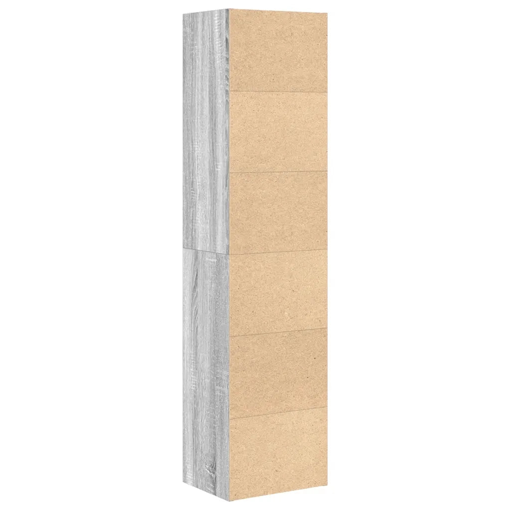 Libreria Grigio Sonoma 31x24x127 cm in Legno Multistrato 860351