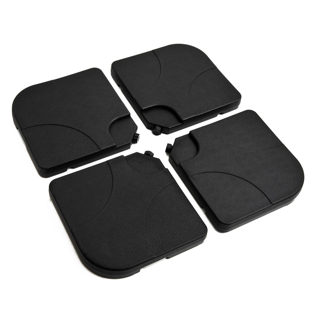Set 4pz Base per Ombrellone da Giardino in Plastica 50 ¡Á 50 ¡Á 7.5cm