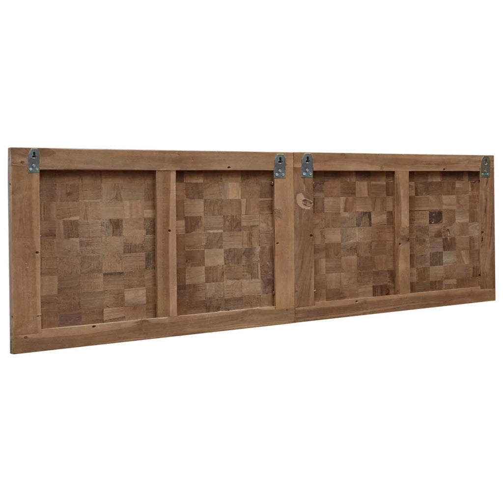 Testiera Naturale Legno di teak solido