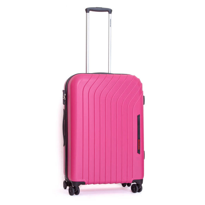 Trolley Valigia Media Rigida in ABS 4 Ruote TSA Ravizzoni Cielo Fucsia