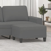 Poggiapiedi Grigio Scuro 70x55x41 cm in Tessuto Microfibra 349363