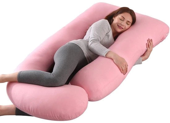Sostegno per la gravidanza a forma G - Supporto completo per il corpo - Cuscino confortevole - Supporto per schiena/coste/pancia - Riduce dolore e stanchezza