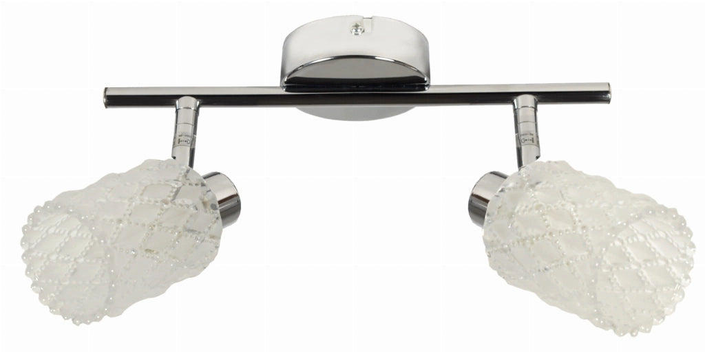 Plafoniera/Applique Candellux TRANS 2xG9 cromo vetro IP20