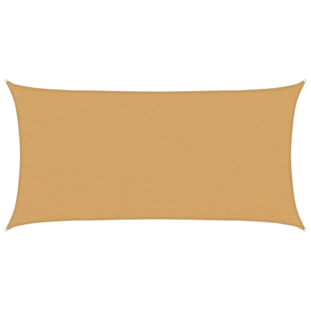 vidaXL Vela Parasole 160 g/m² Rettangolare Sabbia 3x6 m in HDPE