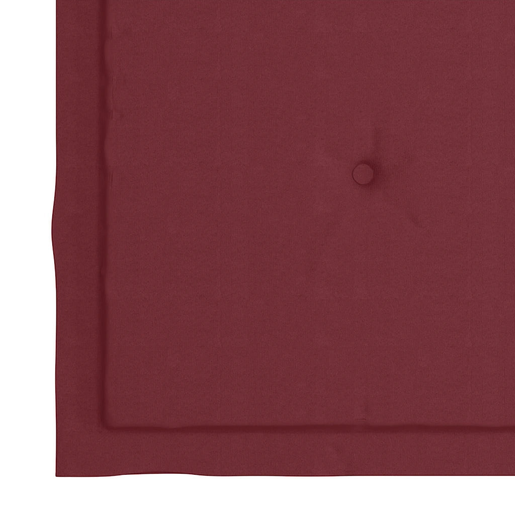 Sedie Giardino con Cuscini Rosso Vino 4 pz Legno Massello Teak 3065626