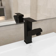 Rubinetto Lavabo da Bagno-Rubinetto da lavandino Funzione Estraibile Nero 157x172 mm