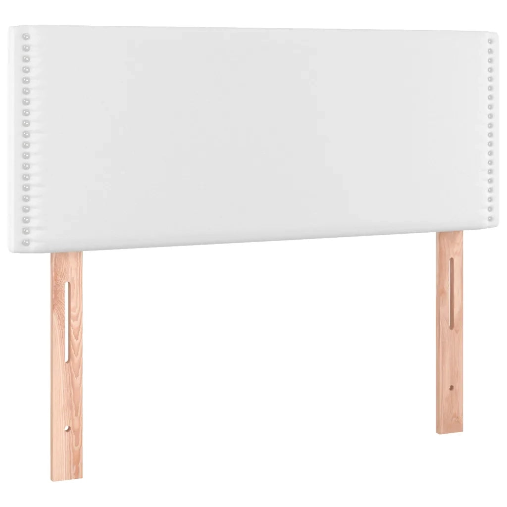 Testiera Bianco 100x5x78/88 cm in Similpelle