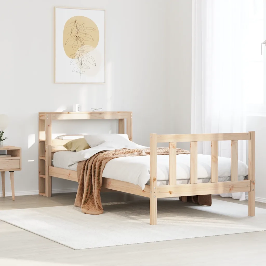 Letto senza Materasso 90x190 cm in Legno Massello di Pino 3305890