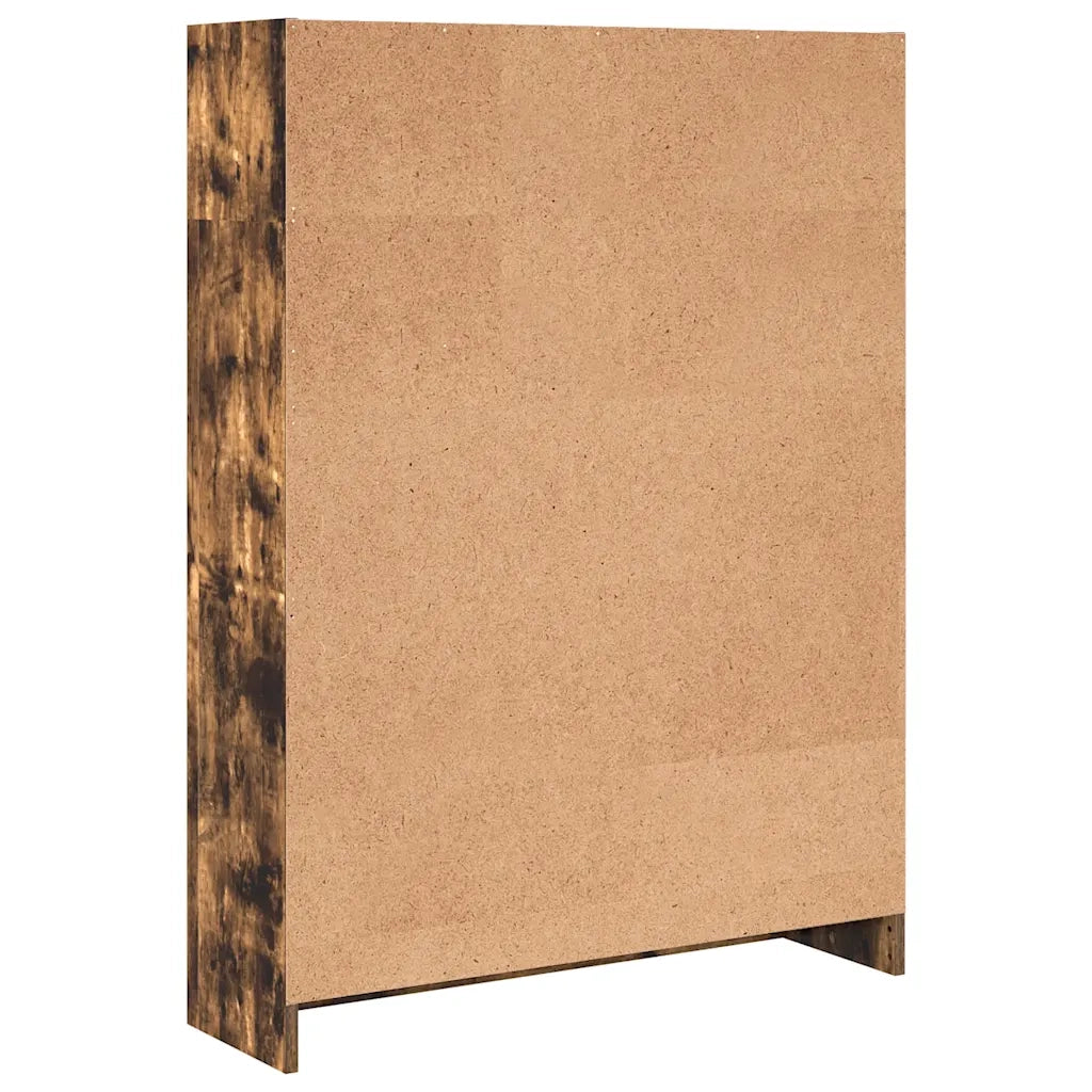 Libreria Rovere Fumo 80x24x109 cm in Legno Multistrato 857839