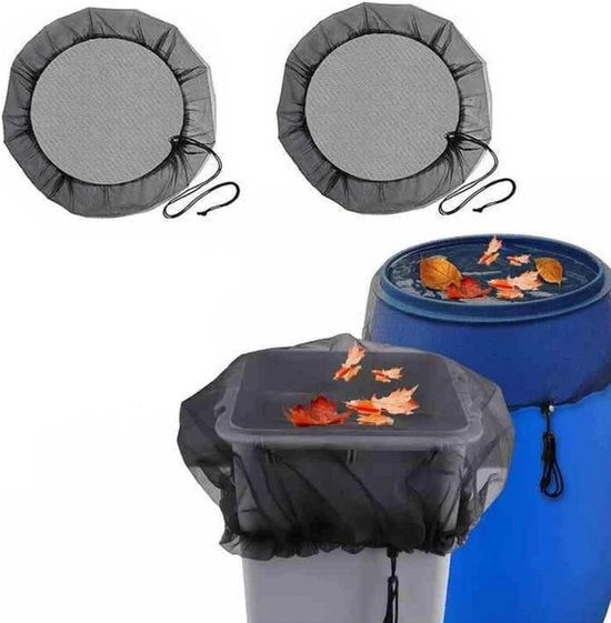 Copertura per serbatoio d'acqua adattabile - Protezione contro insetti e foglie - 2 pezzi - 80 cm