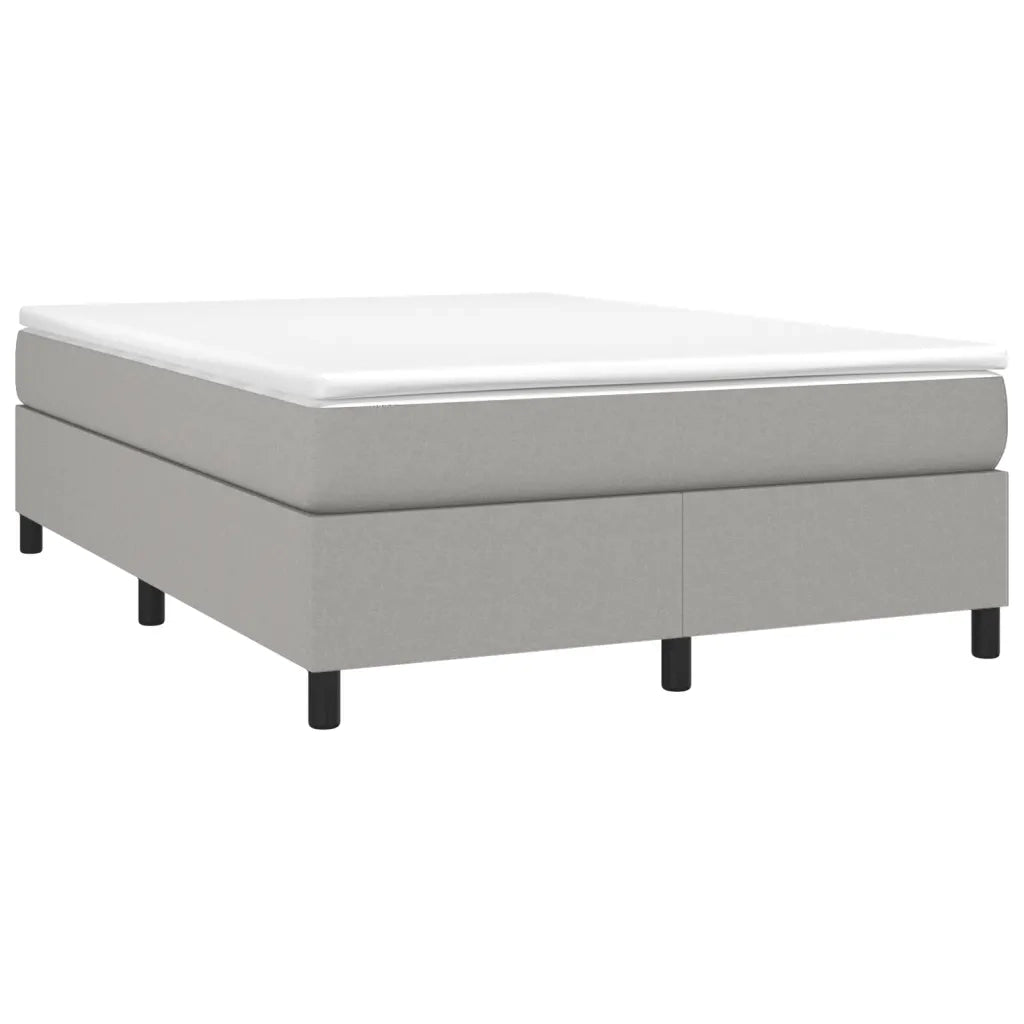 Struttura Letto a Rete a Molle-Giroletto Grigio Chiaro 140x190 cm Tessuto 223168