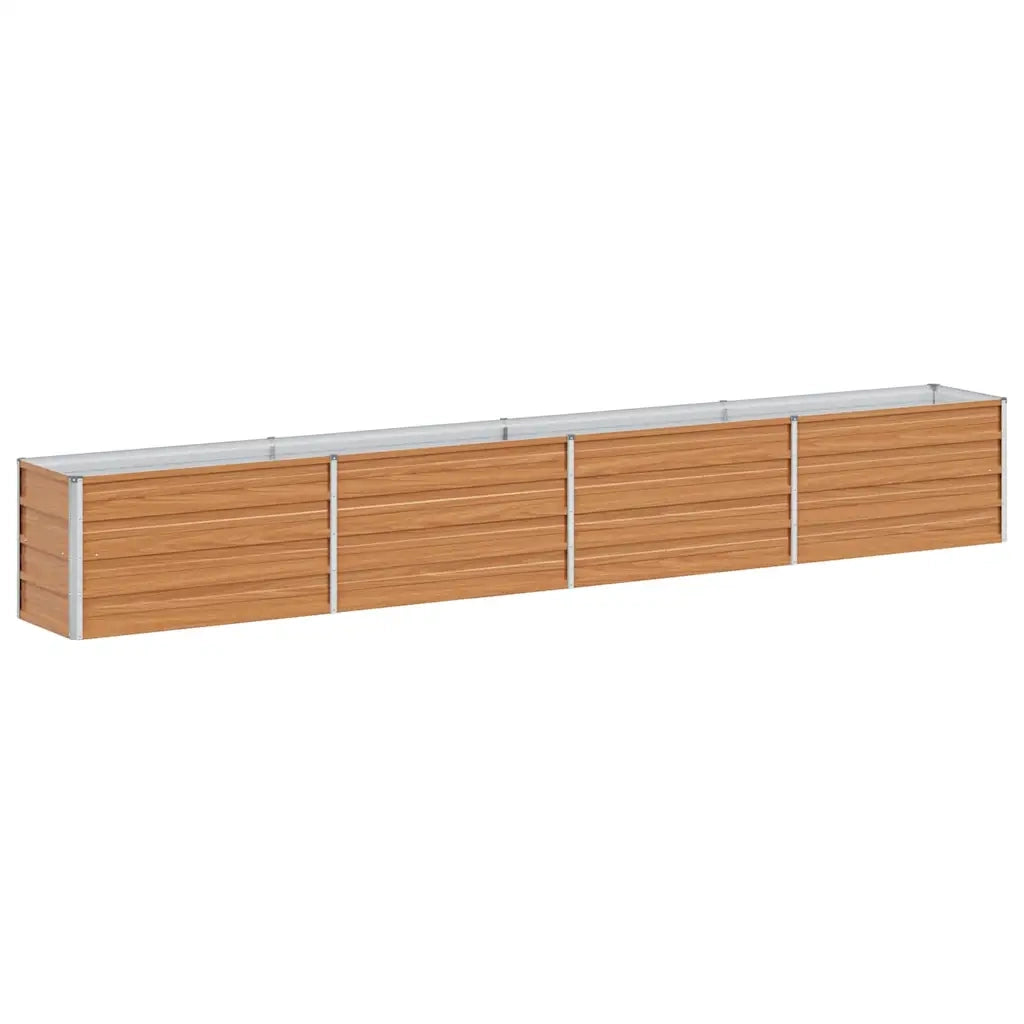 Fioriere | Cassetta per fiori | Letto rialzato da giardino Marrone Chiaro 320 x 40 x 45 cm