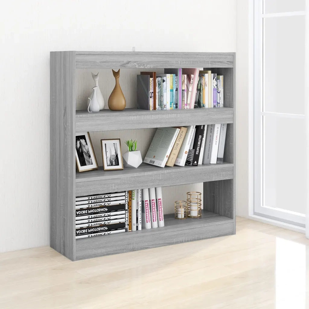 Libreria/Divisorio Grigio Sonoma 100x30x103 cm 813633