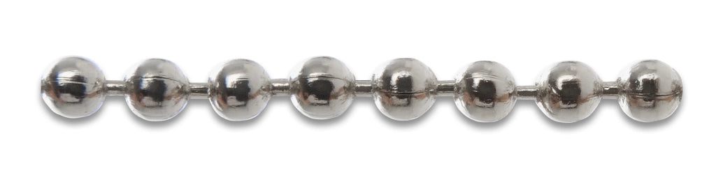 CATENA A PERLINE OTTONE NICHELATO D 3,5 MM- 25,0 ml