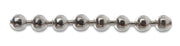 CATENA A PERLINE OTTONE NICHELATO D 3,5 MM- 25,0 ml
