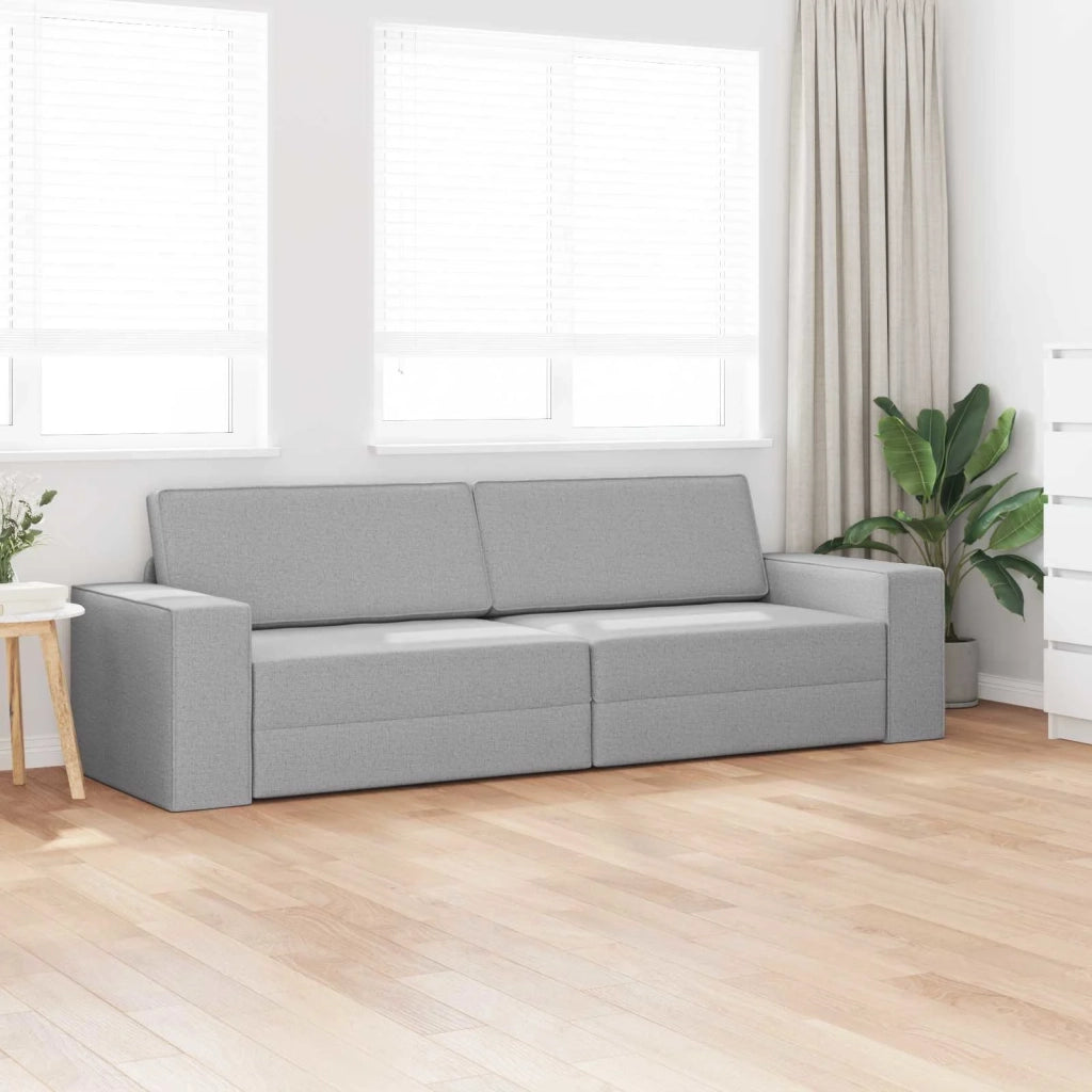 Divano letto Grigio Nuvola 245 x 78 x 77 cm Tessuto 4106724