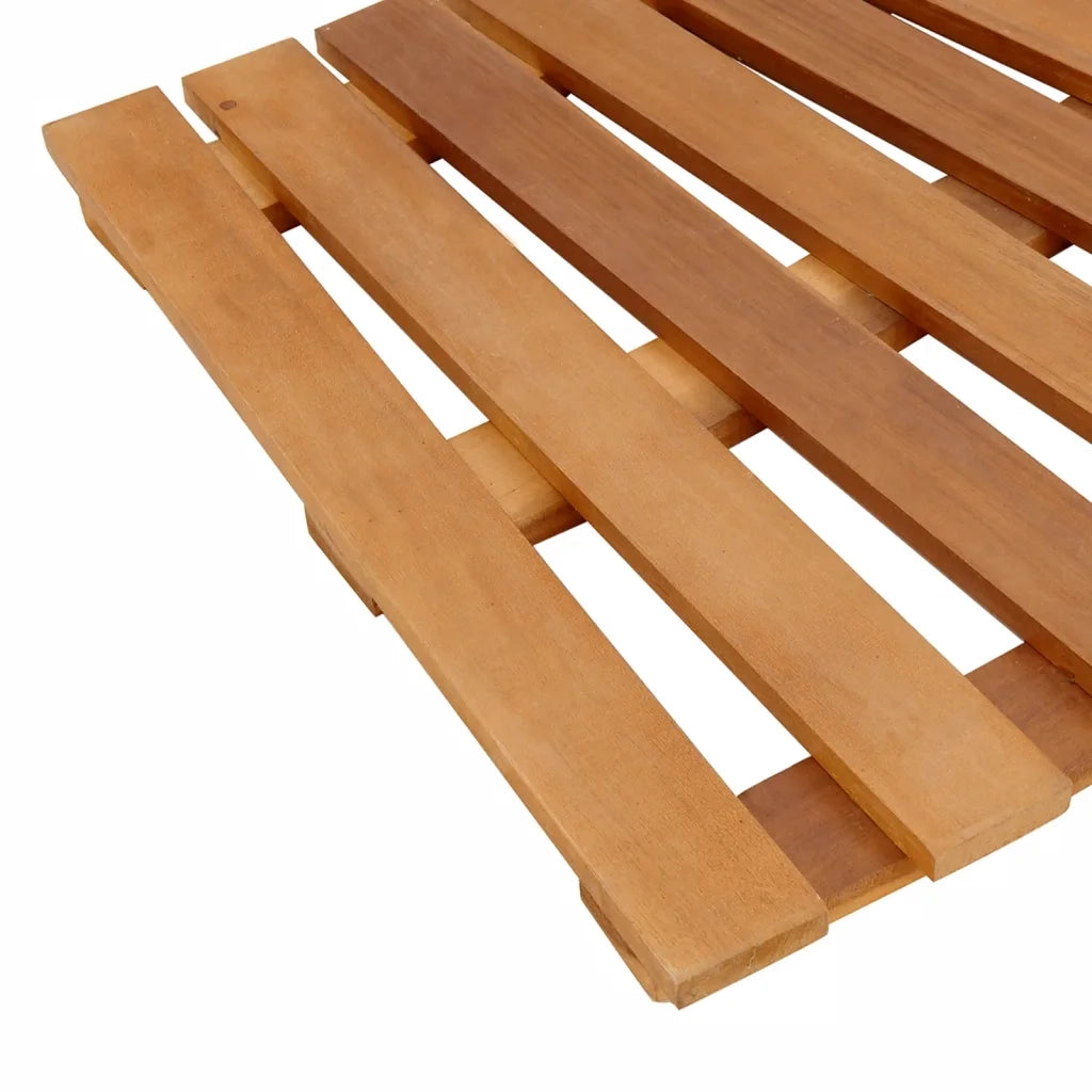 Bordo per Spa Nero in Polyrattan e Legno Massello di Acacia 3270638