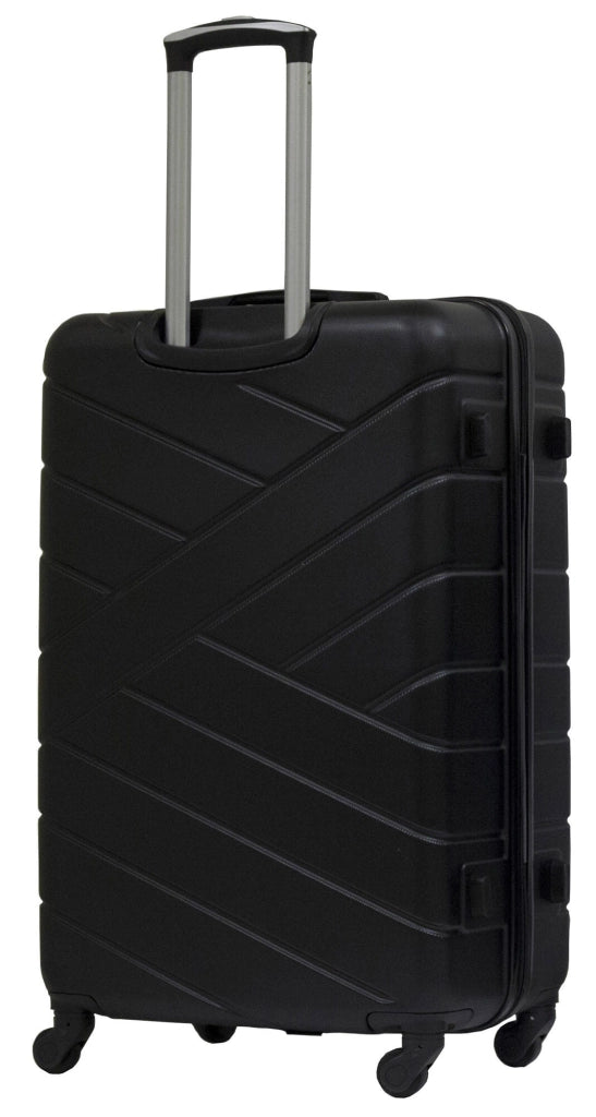 Trolley Valigia Grande Rigida in ABS 4 Ruote TSA Ravizzoni Giove Nero