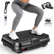 PIATTAFORMA VIBRANTE,  Potente piattaforma vibrante muscolare per bodybuilding e scultura con telecomando e cordino