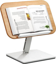 Libreria in legno regolabile per la lettura - contenitore per libri di cucina con base in alluminio.