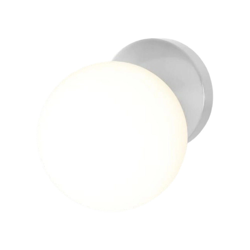 Trade Shop - Applique Lampada Da Parete Con Sfera Attacco E27 15cm Design Moderno Semplice 10557 -
