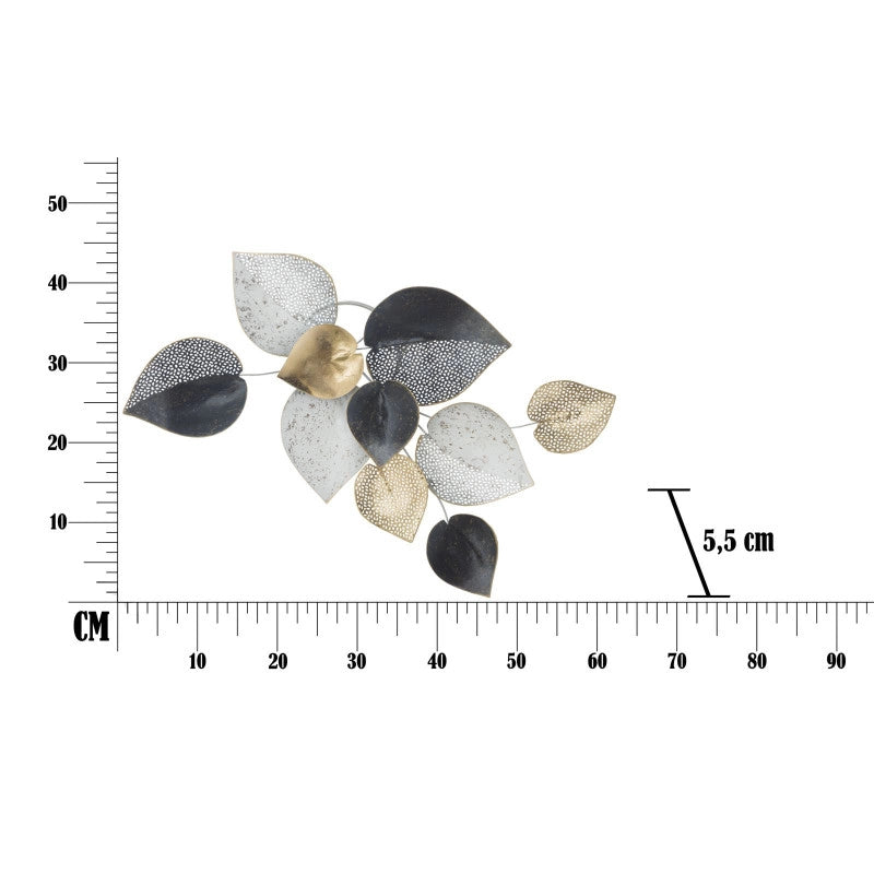Pannello In Ferro Half Leaf -b- cm 62,5x5,5x40
