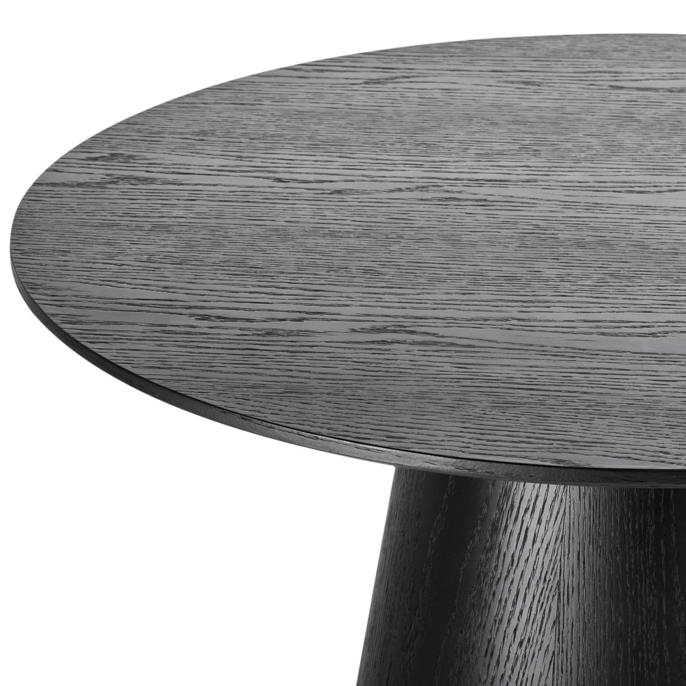 Tavolino da caffè con piano in MDF nero impiallacciato 80 x 80 cm Design moderno per soggiorno