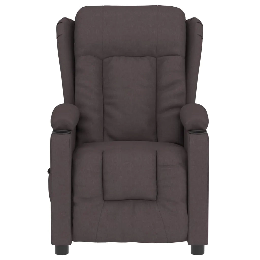Poltrona Elettrica Reclinabile Marrone Scuro in Tessuto cod mxl 23423
