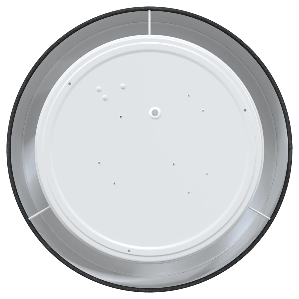 Lampada da soffitto  Flush Mount Nera Ã˜ 30 cm in Tessuto con attacco E27