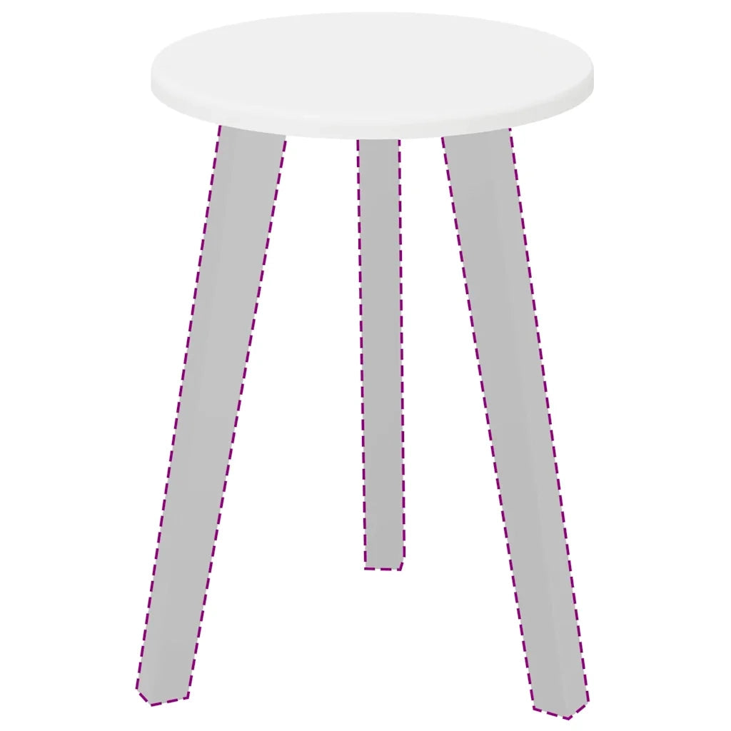 Piano del tavolo Bianco Ø 30 x 1,5 cm Legno multistrato