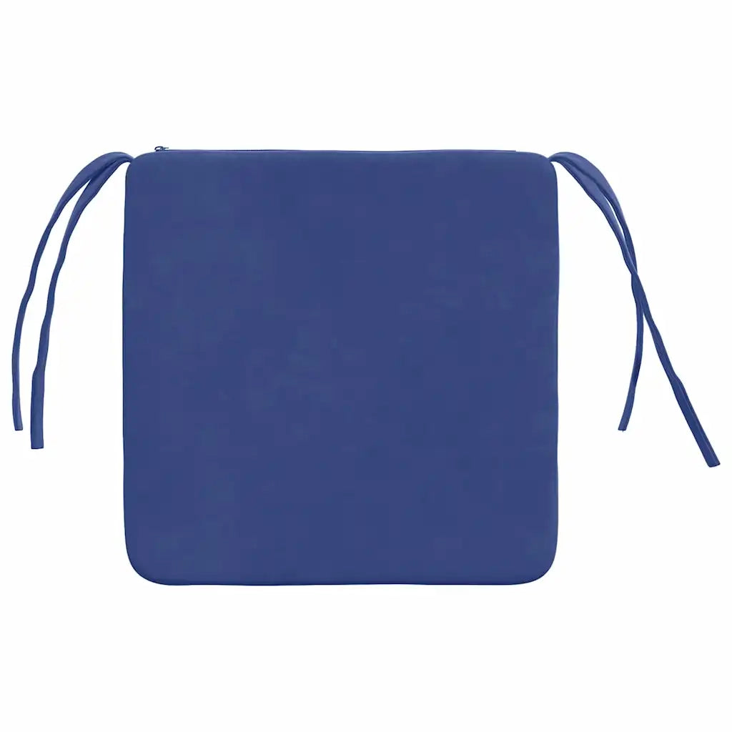 Cuscini per Seduta 4 pcs Blu Polizia 40 x 40 x 3 cm Velluto