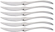 Set 6 Coltelli da Tavola Lama Seghettata in Acciaio Inox Trek