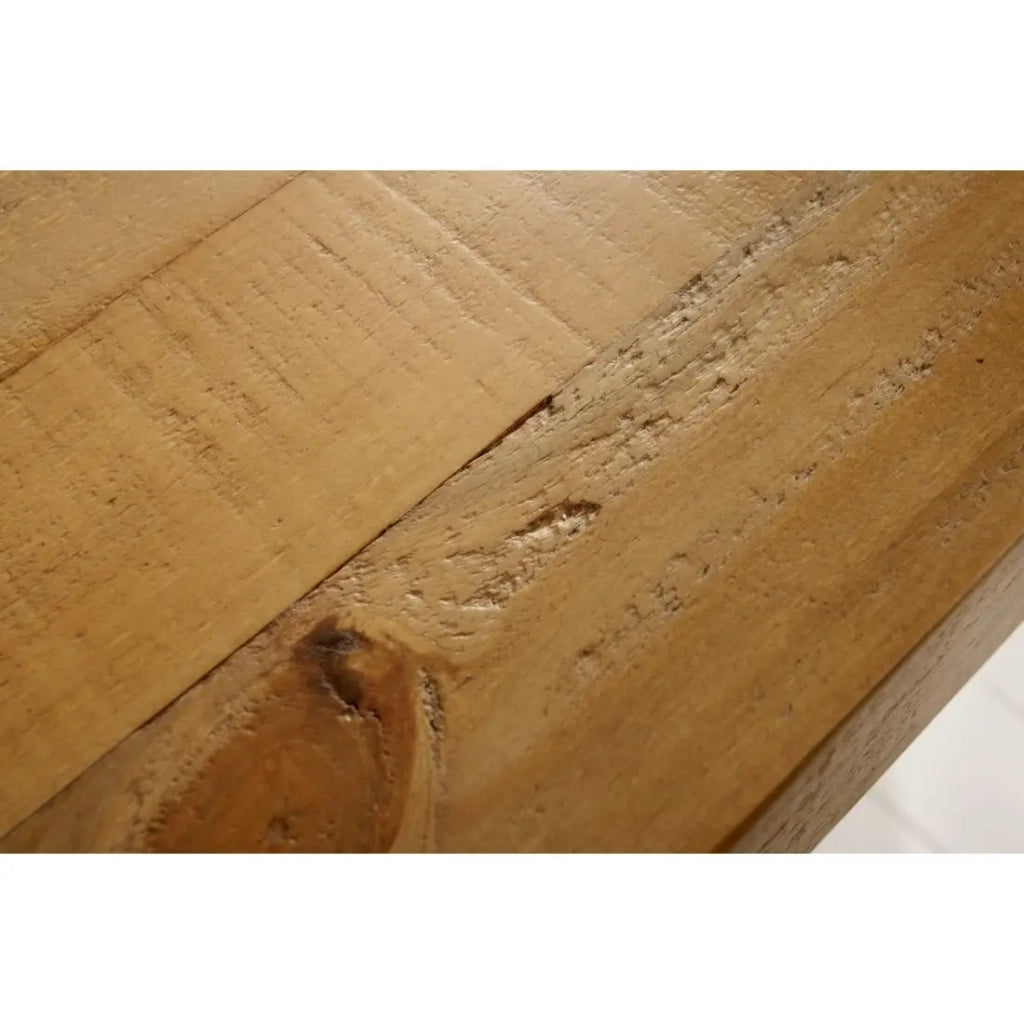 Tavolo da pranzo RANCHO – Legno di pino riciclato verniciato – 240 cm – Stile rustico