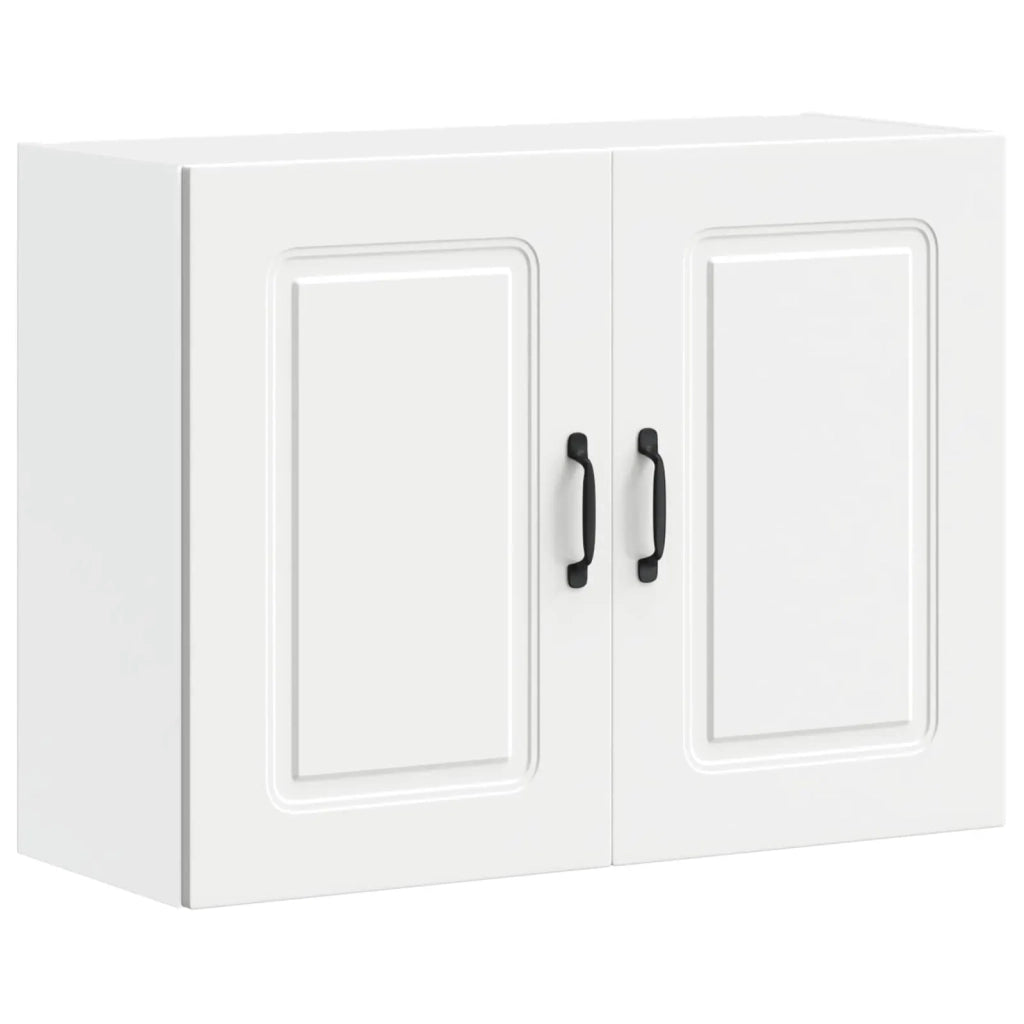 Armoire murale de cuisine Kalmar blanc bois d'ingénierie