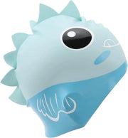 Badmuts per bambini con vinile e design d'oca | Accessorio per il mare per ragazzi e ragazze | Cappuccio da nuoto utile con privacy extra