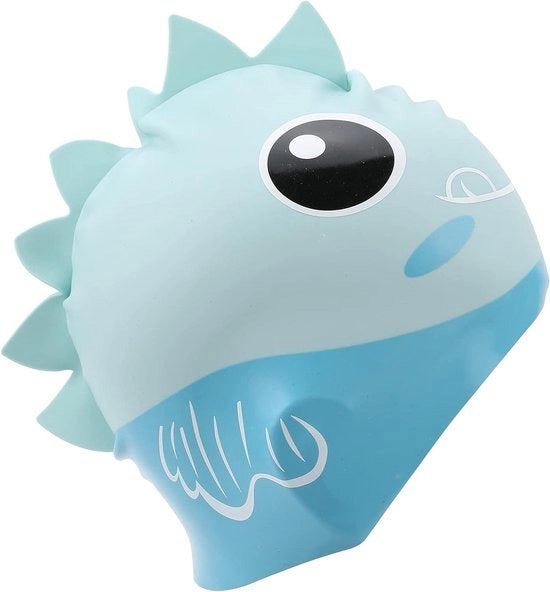 Badmuts per bambini con vinile e design d'oca | Accessorio per il mare per ragazzi e ragazze | Cappuccio da nuoto utile con privacy extra
