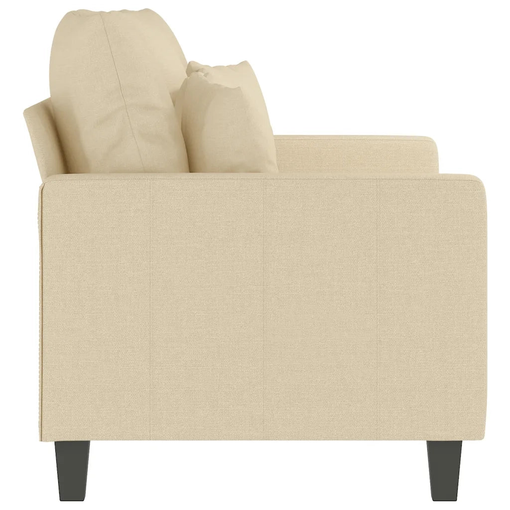 Divano a 2 Posti-Sofa 2 Posti Crema 120 cm in Tessuto 861862