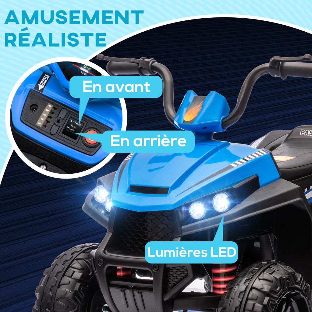 Auto elettrica per bambini 12V ¨C zephmum ¨C 85x55.5x62 cm blu