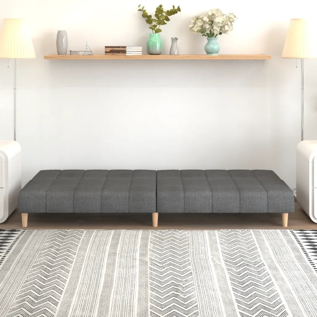 Divano Letto a 2 Posti-Sofa Letto 2 Posti-Daybed Grigio Chiaro in Tessuto 775917