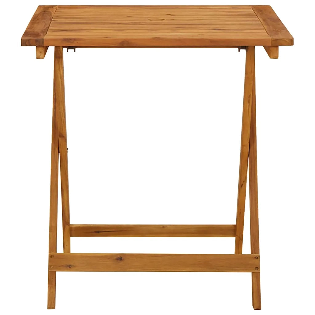 Tavolo da Giardino Pieghevole 70x70x75 cm in Massello d'Acacia 46348