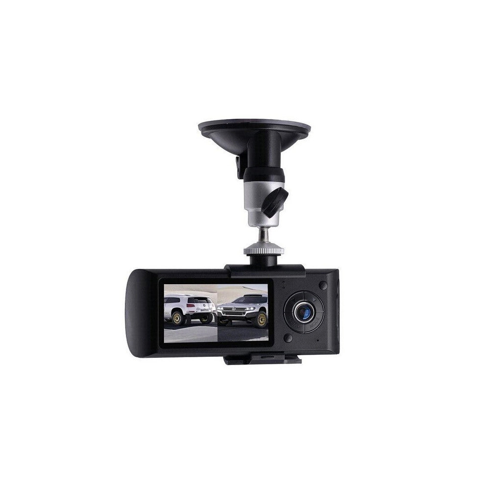 Trade Shop - Dvr Per Veicoli Auto Con Doppia Camera Frontale E Posteriore Con Sensore Gps -