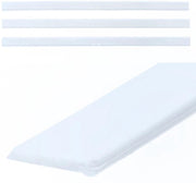 Lipwisser in gomma, 45 cm di larghezza, tagliente, 3-pack, con superficie liscia | bocchetta di ricambio per douchewisser, bocchetta di ricambio per douchewisser, silicona bianca, 3-pack