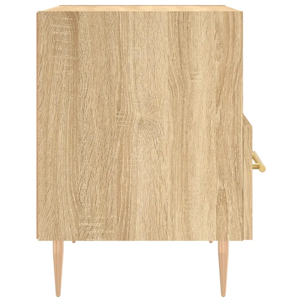 vidaXL Comodino Rovere Sonoma 40x35x47,5 cm in Legno Multistrato