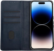 Copritelefono in pelle PU - Flipcase con custodia per carta - Adatto per Google Pixel 8 Pro - 16,9 x 8,1 cm - Sottile e leggero - Protezione per cellulare