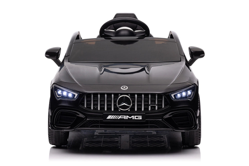Macchina Elettrica per Bambini 12V con Licenza Mercedes CLA45 AMG Nera