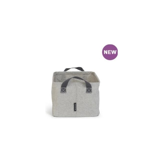 Brabantia 105685 Cesta per Panni Pieghevole 35 L Tessuto Impermeabile con Impugnature Morbide colore Grigio